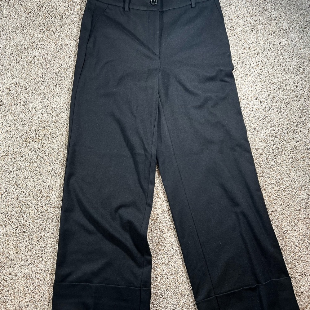 Women's LOFT Versa Seasonless Stretch Double Pleat Wide Leg Pants- Size 4